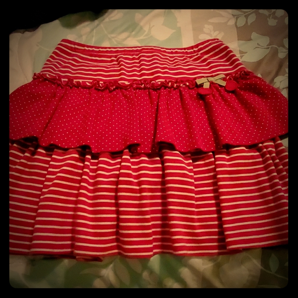 Girls Red Skirt